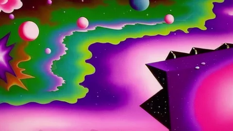 Intergalactic Waves 005 Stock Footage 243382381