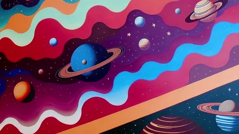 Intergalactic Waves 014 Stock Footage 243388273