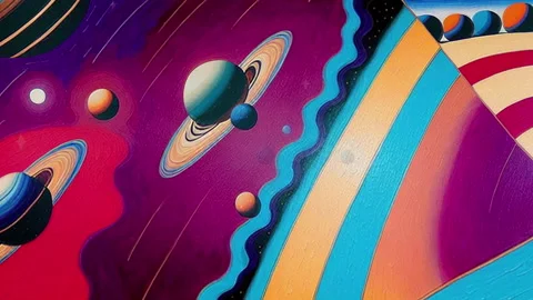 Intergalactic Waves 015 Stock Footage 243388267