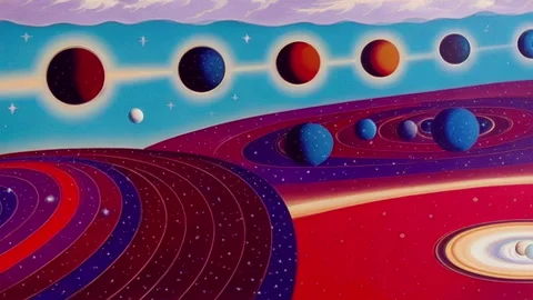 Intergalactic Waves 017 Stock Footage 243391371