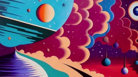 Intergalactic Waves 019 Stock Footage 243391351