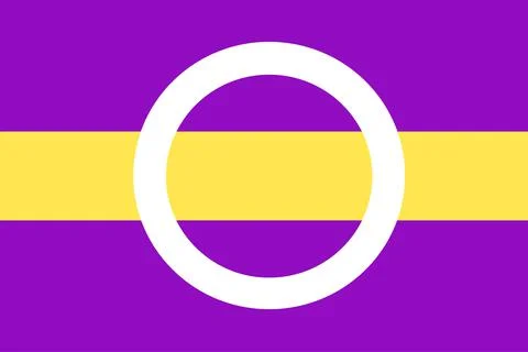 Intergender flag pride vector illustration. LGBTQ+. 스톡 일러스트