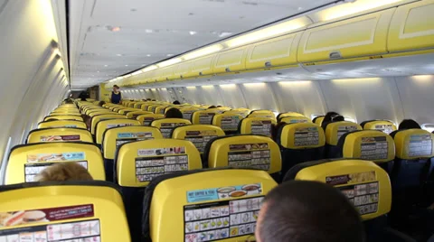 Interior airplane Stock Footage 27273571