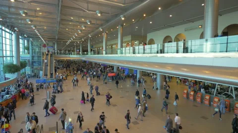 Interior of airport Stock Footage 44907074