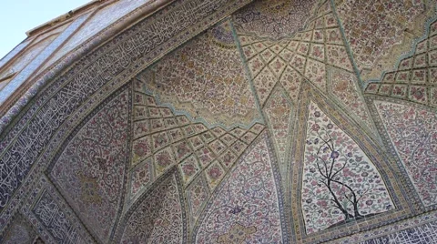 Interior of Ali Ebn-e Hamze Shrine, Shiraz, Iran 動画素材 46786304