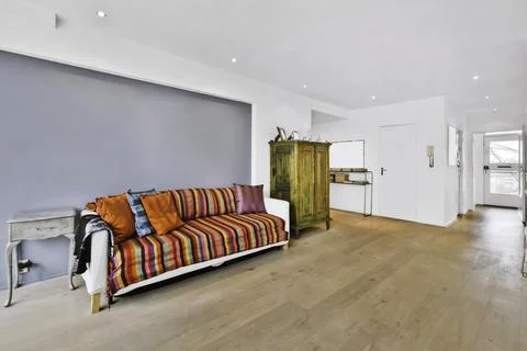The interior of an amazing room with a sofa Stock Photos