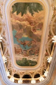 Interior of the Amazonas theater Stock Photos