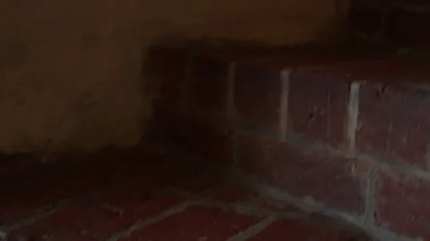 Interior of ancient castle rooms with stone walls 4K Stock Footage 321149288