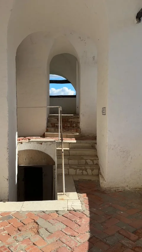 Interior of an ancient fortress building Stock Footage 314363430