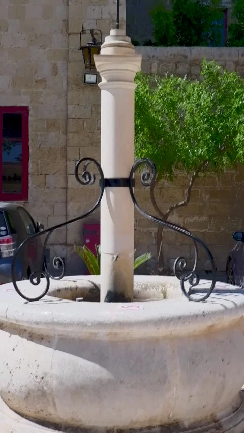 Interior of an ancient Roman well at Malta Stock Footage 294555834