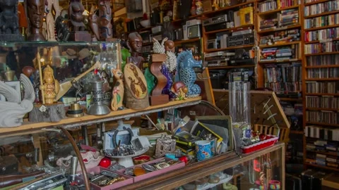 Interior of an antique store. 4K 스톡 동영상 162691283