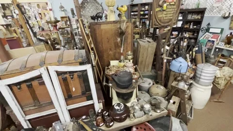 Interior of an antique store. 4K Stock Footage 230165869