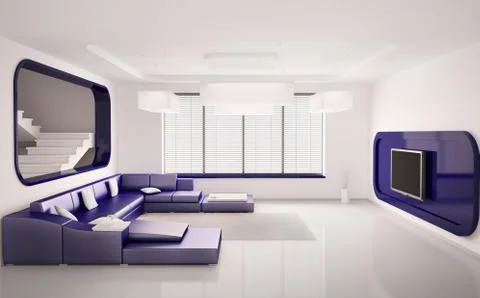 Interior of apartment 3d Stock Illustration