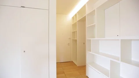 Interior apartment, dolly left to right Stock Footage 116978679