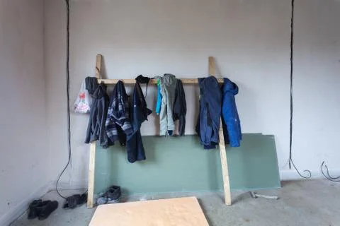 Interior of apartment during on the construction, remodeling, renovation Stock Photos