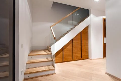 Interior apartment with stairs Stock Photos
