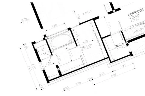 Interior Architectural background, architecture plan, construction drawing Stock Illustration