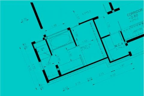 Interior Architectural background, architecture plan, construction drawing Stock Illustration