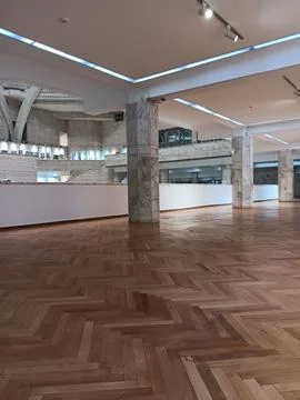 Interior architecture of The Central State Museum of Kazakhstan in Almaty Stock Photos