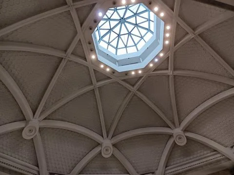 Interior architecture of The Central State Museum of Kazakhstan in Almaty Stock Photos