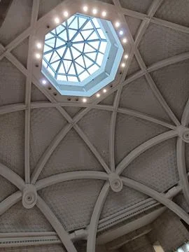Interior architecture of The Central State Museum of Kazakhstan in Almaty Stock Photos