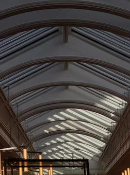 Interior architecture design of Arched roofed at Victoria and Albert Museum. Stock Photos