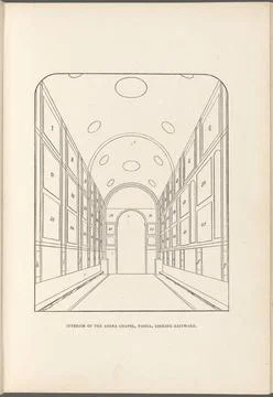 Interior of the Arena Chapel, Padua, looking Eastward, opp. p. 40. Ruskin,... Stock Photos