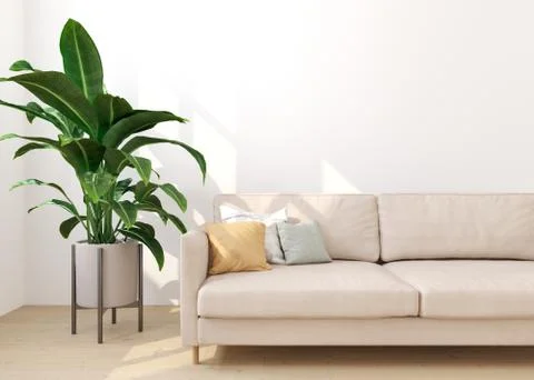Interior with armchair,3d illustration,3d Rendering. Stock Illustration