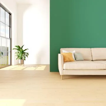 Interior with armchair,3d illustration,3d Rendering. Stock Illustration