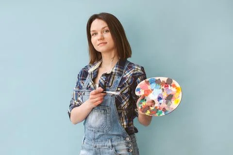 Interior of artist's workshop. Stock Photos