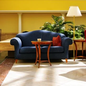 Interior of atrium Foto stock