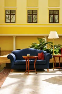 Interior of atrium Stock Photos