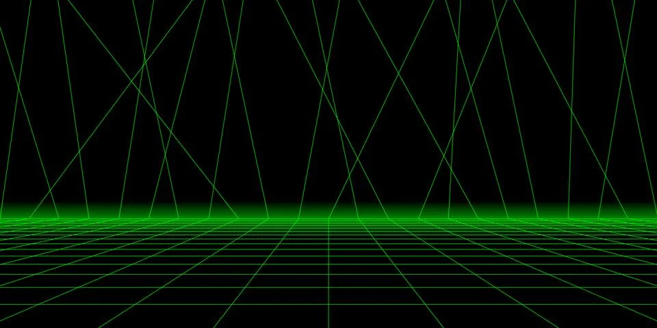 Interior backdrop with perspective grid. Used for display your product. Vector Stock Illustration