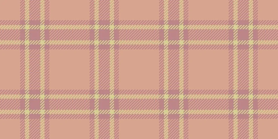 Interior background fabric vector, korean check textile seamless. Girly pla.. Stock Illustration
