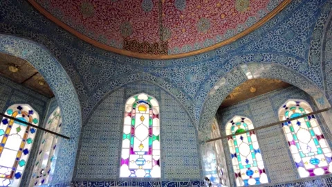 The interior of Baghdad Kiosk, Topkapi Palace Museum 動画素材 332755849