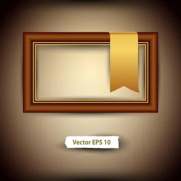 Interior with baguette frame Stock Illustration