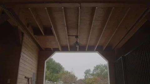 Interior Of Barn In Daytime Stock Footage 270310538