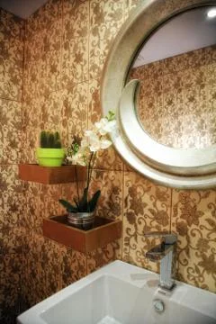 Interior of a bathroom Stock Photos