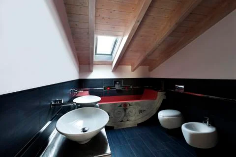 Interior bathroom Stock Photos