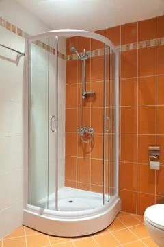 Interior beautiful bathroom Stock Photos