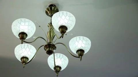 The interior of bedroom. The lighting in the room Stock-Footage 64018322