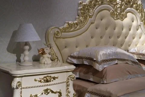 Interior of the bedroom. Stock Photos