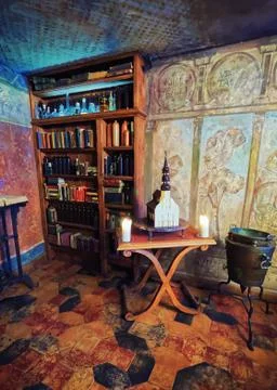 Interior of Black magic bar Riga 스톡 사진
