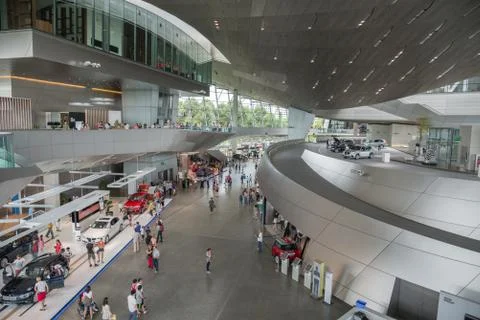 Interior of bmw welt Stock Photos