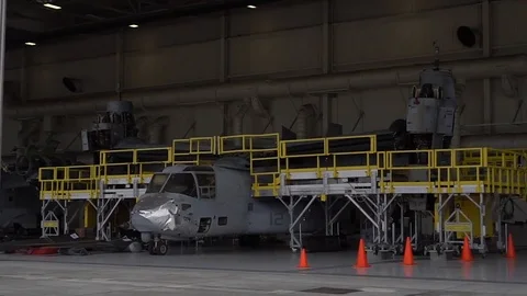 Interior of Boeing C-17 Globemaster III at March Air Reserve Base - 2018 Stock Footage 108310162