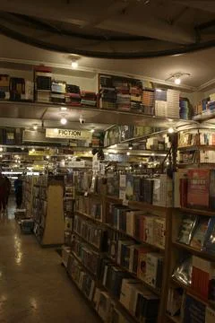 Interior of a bookstore Stock Photos