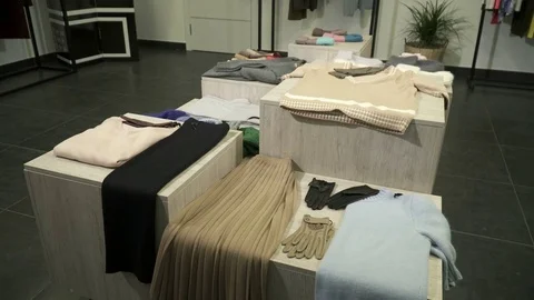 Interior of boutique with no people Stock Footage 72134000