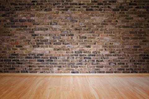 Interior with brick wall Foto stock