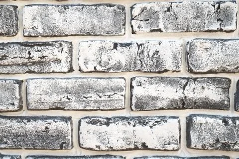 Interior brick wall tint bleached vintage style abstract background texture Stock Photos