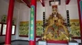Interior of buddhist temple near Golden Buddha statue in Pattaya, Thailand HD Footage